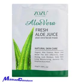 ماسک ورقه ای صورت (سه بسته ای) زوزو مدل آلوئه ورا zozu aloe face mask