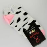 جوراب سفید درجه یک با استیکر مختلف کد7