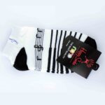 جوراب سفید درجه یک با استیکر مختلف کد7 - تصویر 2