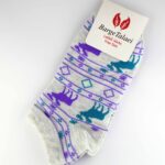 جوراب گوزنی مشکی سفید درجه یک کد90 - تصویر 3