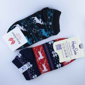 جوراب گوزنی مشکی سفید درجه یک کد90