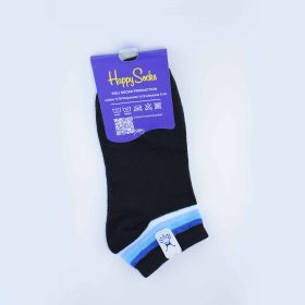 جوراب زنونه مشکی با نوار رنگی کد96