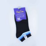 جوراب زنونه مشکی با نوار رنگی کد96