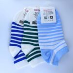 جوراب راه راه رنگهای شاد روشن کد96 - تصویر 3