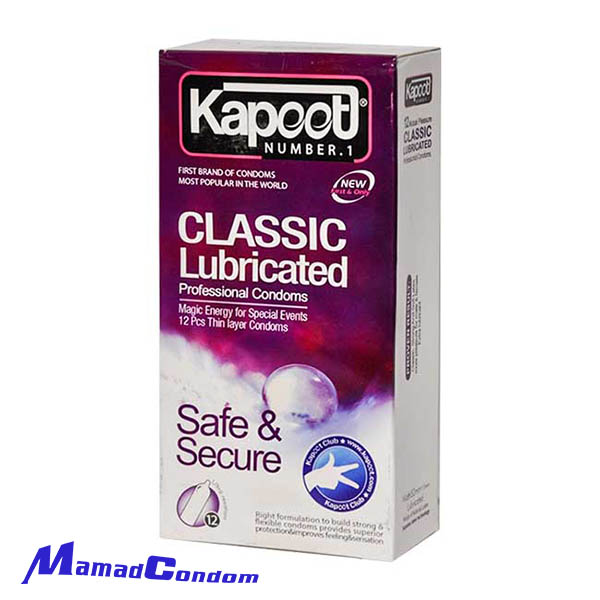 ddfdf نازکترین کاندوم کلاسیک کاپوت CLASSIC LUBRICATED - تصویر 1