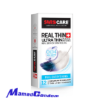 کاندوم 0.04 فوق نازک و ساده چهارصدم سوئیس کر Swiss care Real Thin Ultra