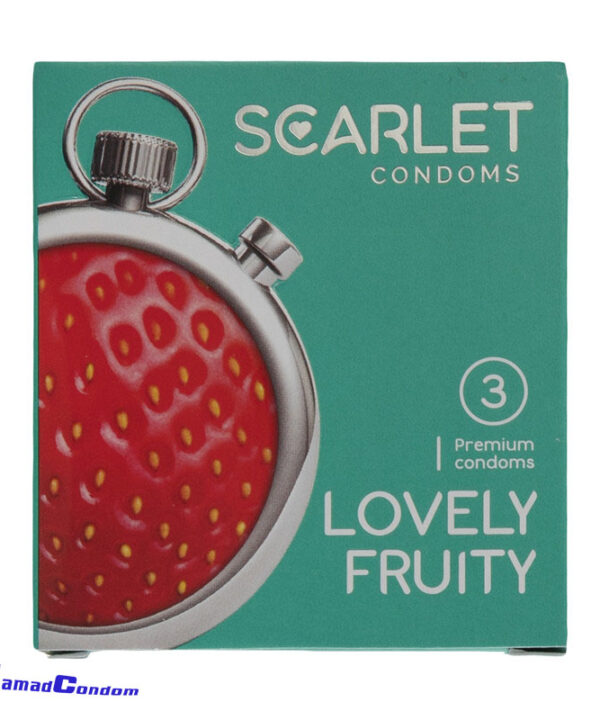 کاندوم میوه ای 3عددی اسکارلت مدل LOVELY FRUITY
