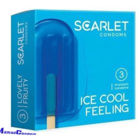 کاندوم یخی خنک کننده اسکارلت 3 عددی Scarlet ICE COOL FEELING Condom 3Pcs